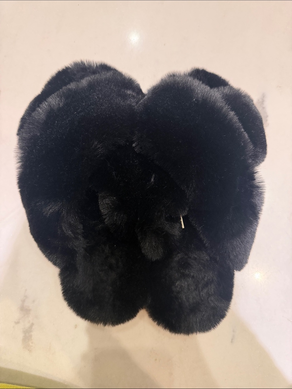 Apparis faux fur slide sandals / slippers